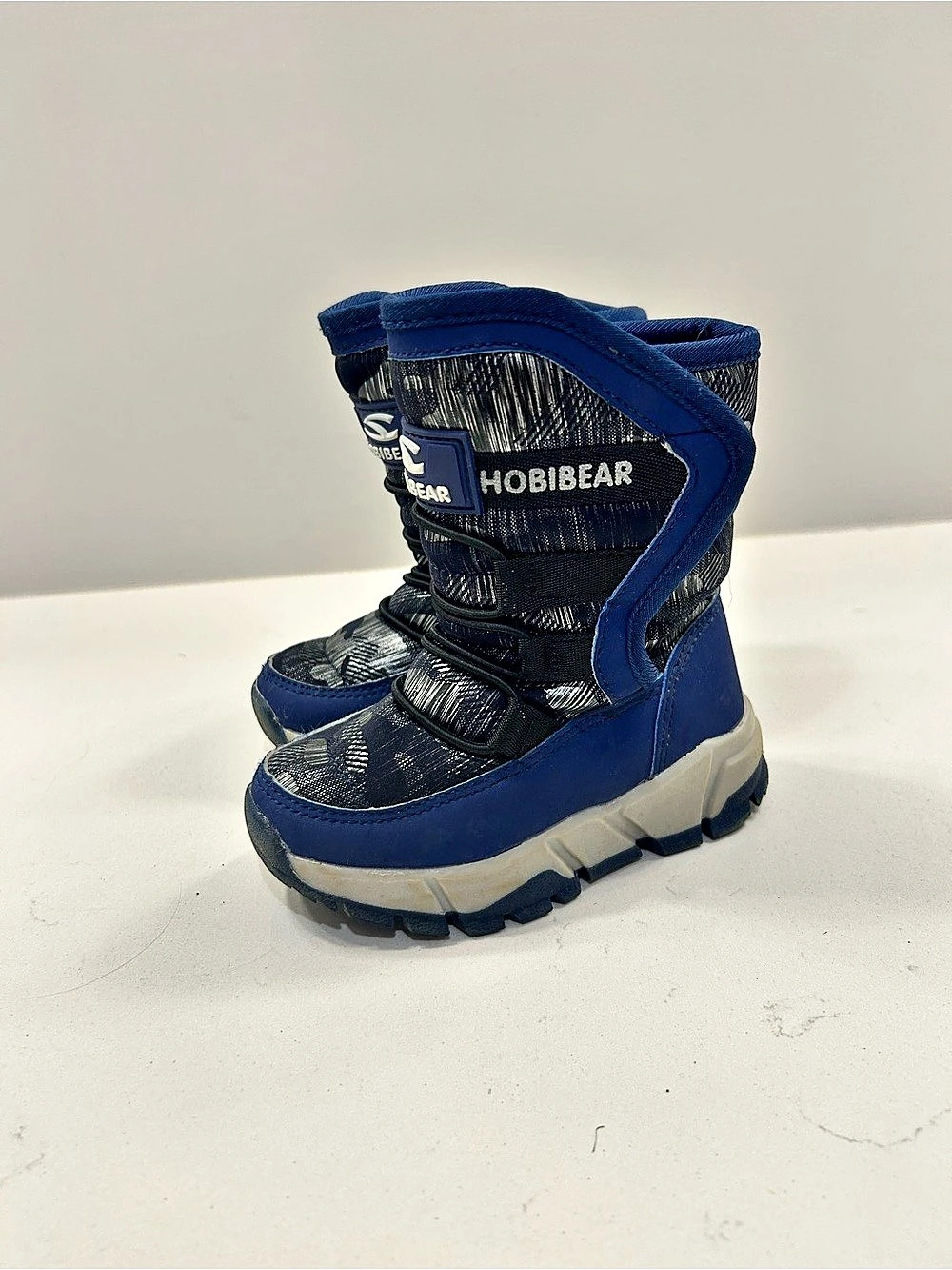HOBIBEAR Kids Blue Winter Boots